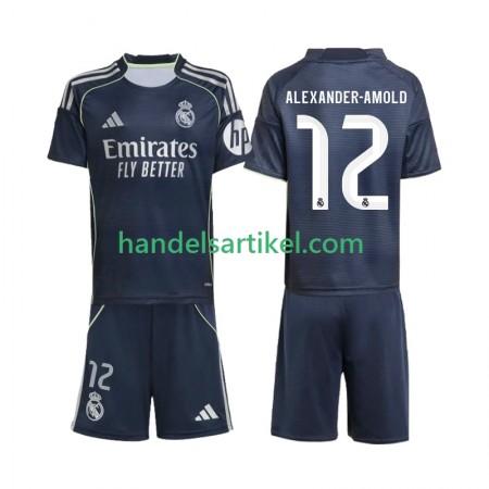 Real Madrid Alexander-Arnold 12 Kinder Auswärts Trikotsatz 2025/26 Kurzarm
